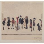 ARR BY AND AFTER LAURENCE STEPHEN LOWRY RBA RA (1887-1976) 'Group of Children' Off-set lithograph in