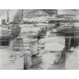 ARR MAURICE WILLIAM PARTRIDGE (1913-1973) Mill landscape, pen and ink, black chalk, unsigned, 25cm x