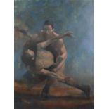 ARR BILL BATE (b.1962) Dance Movement, oil on canvas, signed to lower right, attribution, title