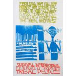 BY AND AFTER PAUL PETER PIECH (American 1920-1996) Multinational Mercenaries, linocut, three