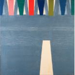 ARR DRUIE BOWETT (1924-1998) 'Nautic III' Oil on canvas, incised signature and dated (19)96, 107cm x