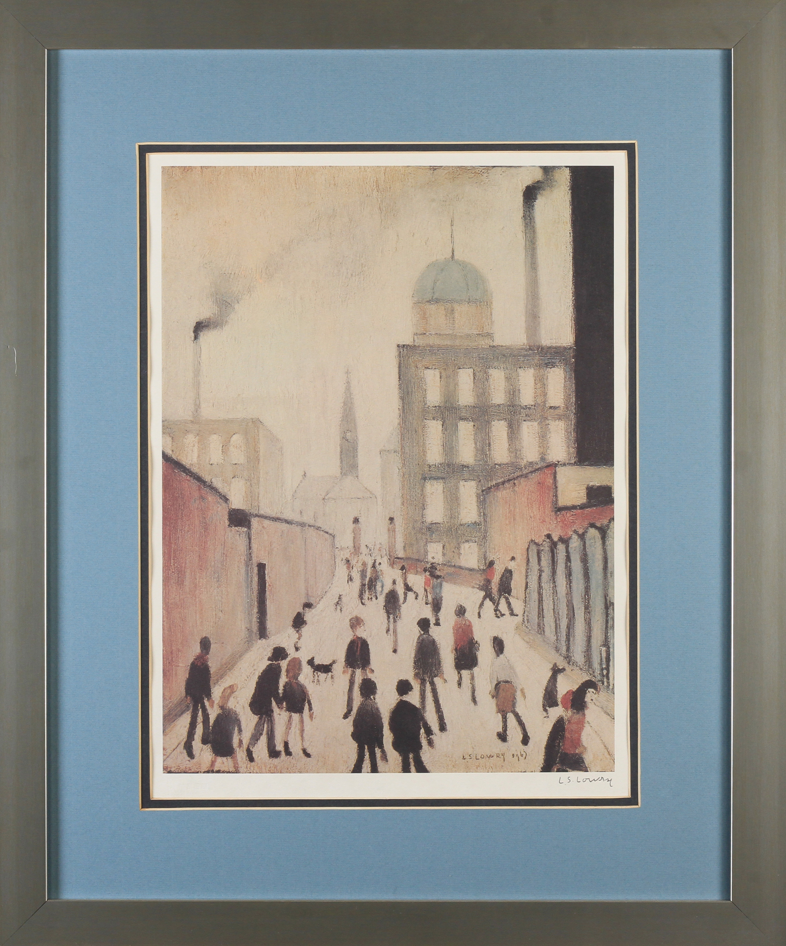 ARR BY AND AFTER LAURENCE STEPHEN LOWRY RBA RA (1887-1976) ' Mrs Swindell's Picture' Off-set - Image 4 of 4