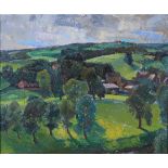 ARR LINCOLN PUGH JENKINS (1901-1988), Nidderdale, landscape, oil on board, signed and dated (19)60