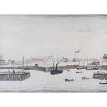 ARR BY AND AFTER LAURENCE STEPHEN LOWRY RBA RA (1887-1976) ' The Harbour' Off-set lithograph in