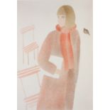 ARR BY AND AFTER CLAIRE ASTAIX (French, b.1953), Girl in the Park, colour lithograph, signed in