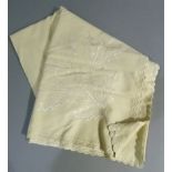 A baby's Victorian cream wool cloth shawl