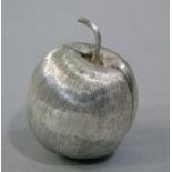 A Mexican 925 standard textured apple, 7cm high overall, approximate weight 2oz