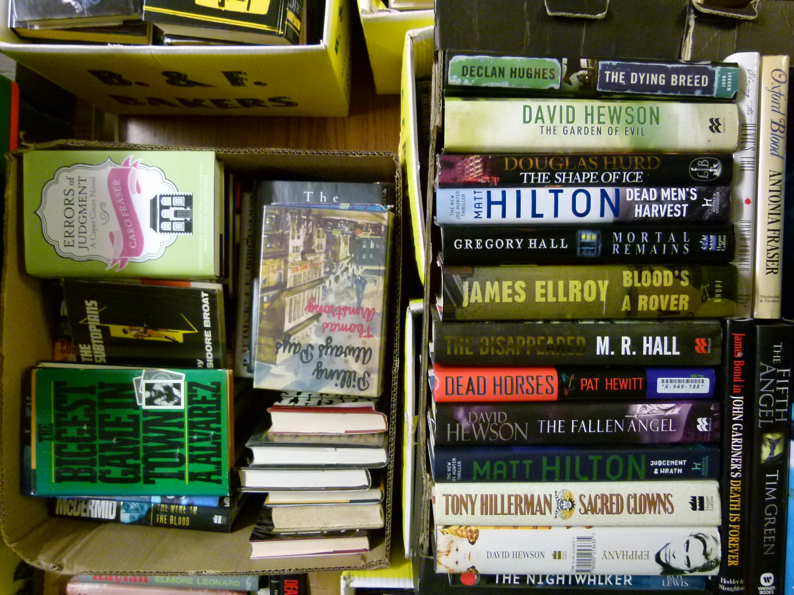 Various authors, a collection of circa 54 hardback novels, several 1st editions, generally good to