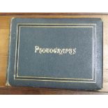 Photograph Album - A Victorian album of 40 photographic views of Scotland, albumen prints mounted on