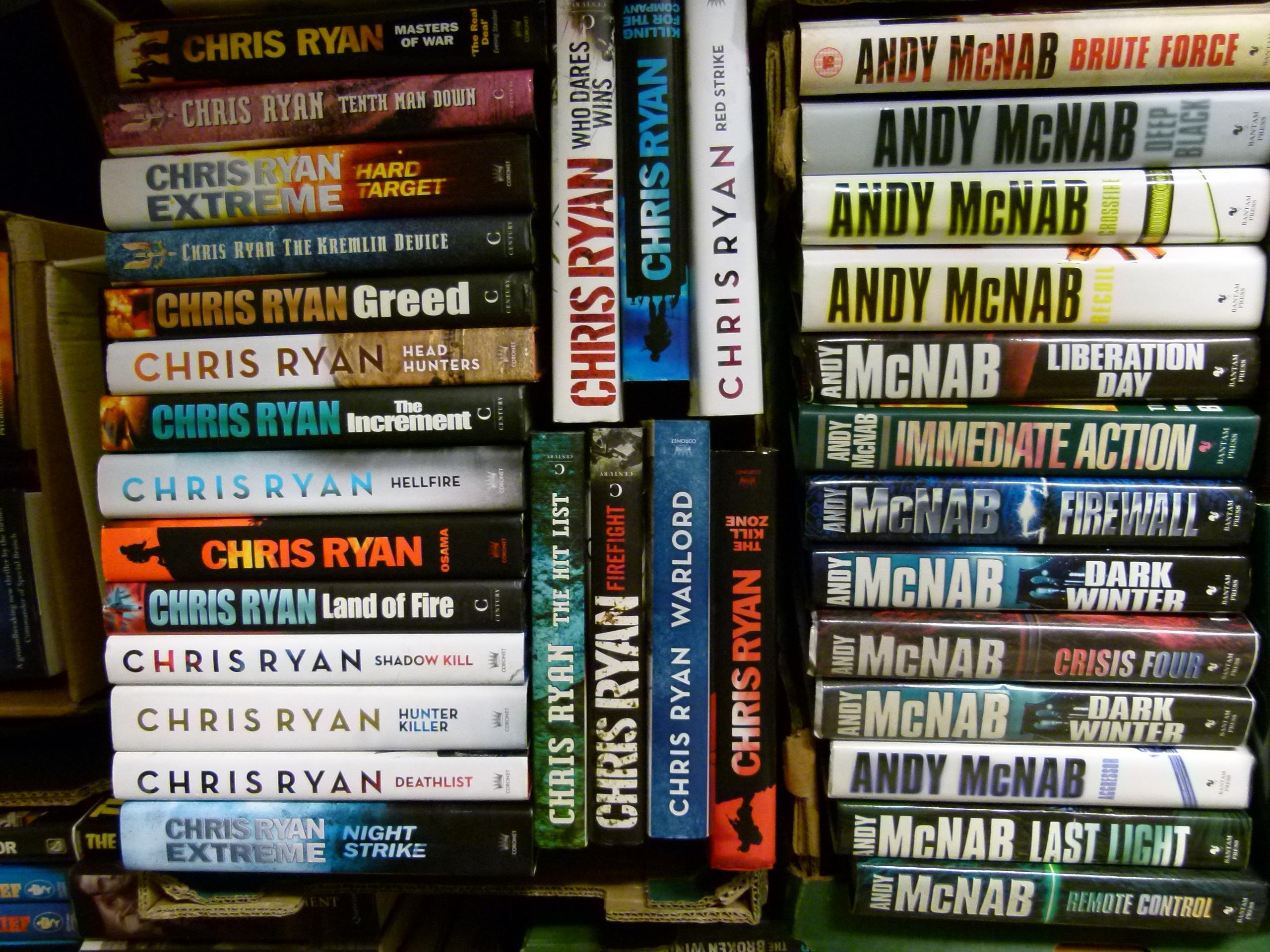Chris Ryan, Andy McNab, and others. A collection of circa 40 military thriller hardback novels, - Image 2 of 2