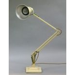 Herbert Terry cream enamelled angle poise lamp