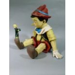 A resin figure of Pinocchio, 40cm high