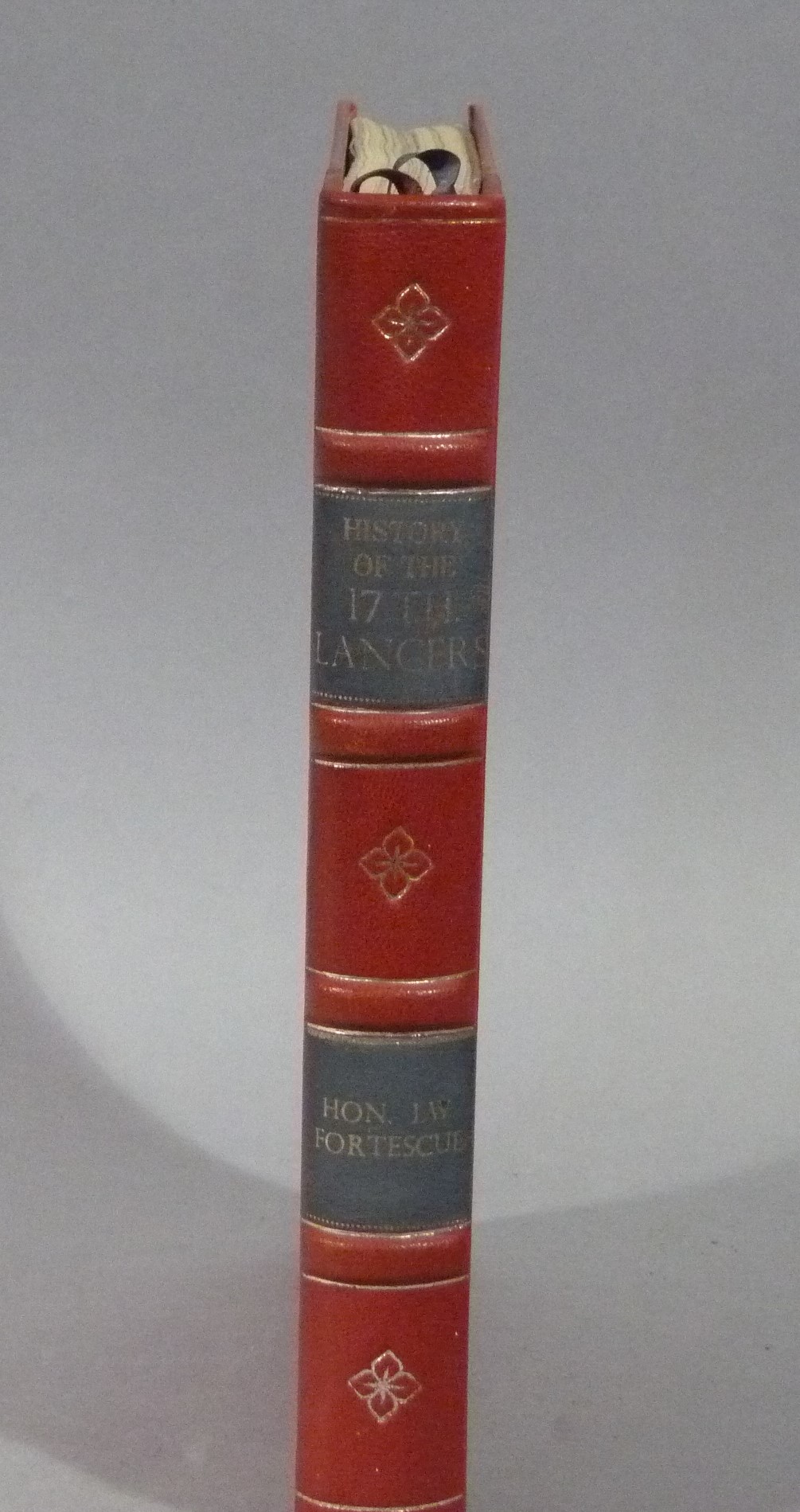 Fortescue, Hon J W - A History of the 17th Lancers. London, Macmillan and Co, 1895. Large 8vo,