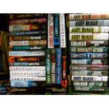 Chris Ryan, Andy McNab, and others. A collection of circa 40 military thriller hardback novels,