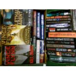 Vince Flynn, a collection of 24 hardback novels, plus 18 others by various authors, several 1st