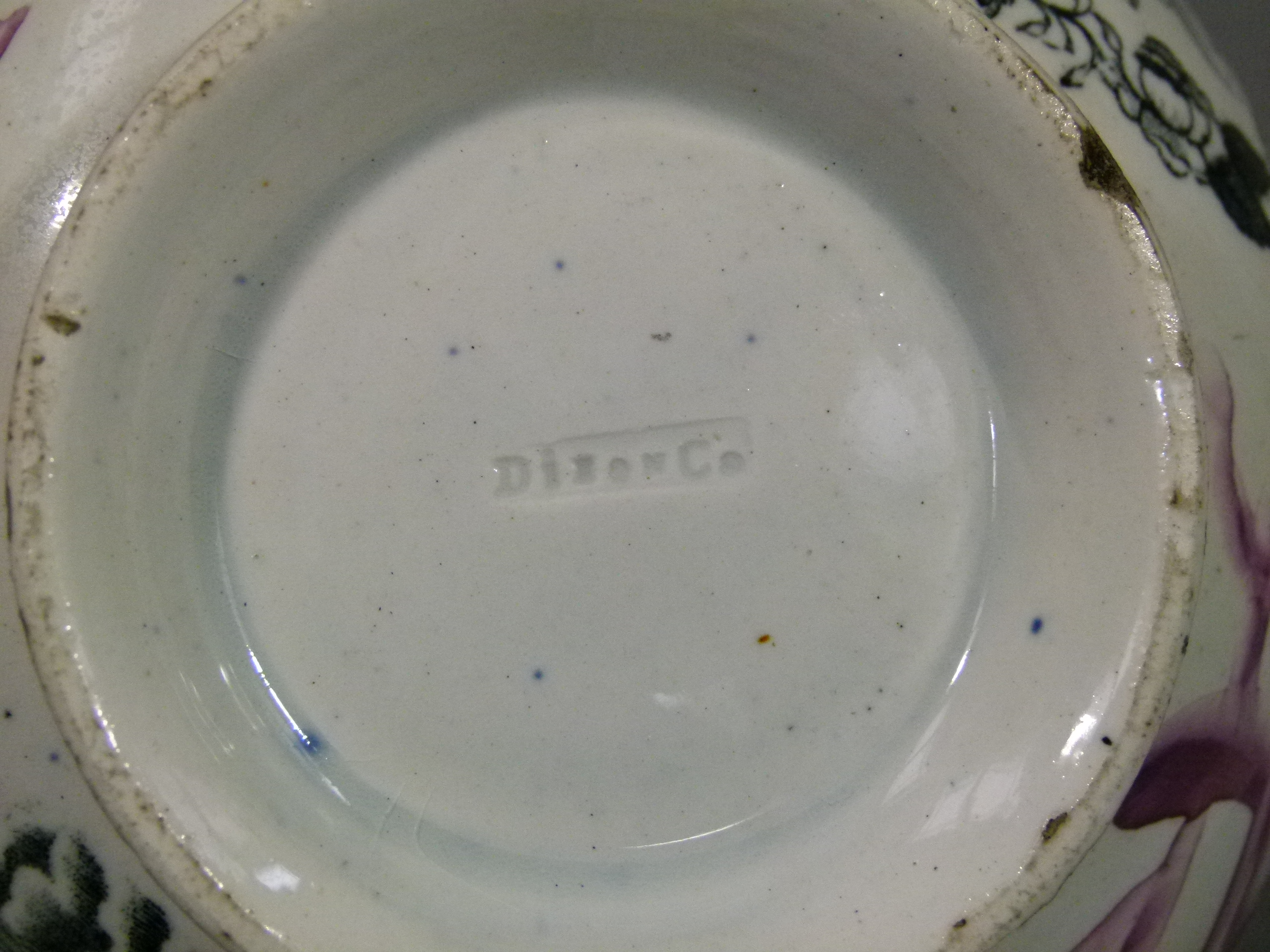 A Staffordshire circular footed pink lustre bowl, the exterior transfer printed with sailing ship, - Image 4 of 5