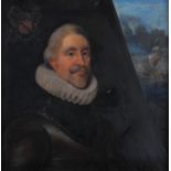 FOLLOWER OF DANIEL MYTENS (17th Century) Admiral Lord Hervey of Kilbrooke, half-length, in tunic