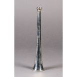 A VICTORIAN SILVER HUNTING HORN of conventional form bearing presentation inscription 'Presented