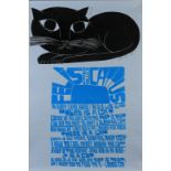 BY AND AFTER PAUL PETER PIECH (American, 1920-1996) Felis Catus...., Doreen Wallace linocut, two