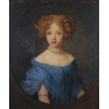 ENGLISH SCHOOL (Early 18th Century), Portrait of a young lady, half-length, wearing a blue gown,