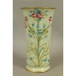 A WILLIAM MOORCROFT MACINTYRE VASE c.1907, cylindrical with slightly flared neck, tubelined and