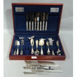 A quantity of Viners silver table cutlery