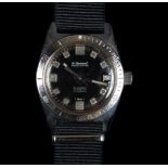 A Le Cheminant gentleman's Master Mariner stainless steel wristwatch, c.1960, automatic 21 jewel
