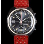 An Indus gentleman's chronograph stainless steel wristwatch c.1975 automatic jewelled lever Kelek/