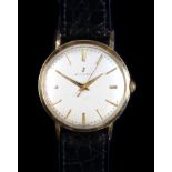 A Juvenia gentleman's rolled gold dress wristwatch c.1960, manual jewel lever movement, champagne