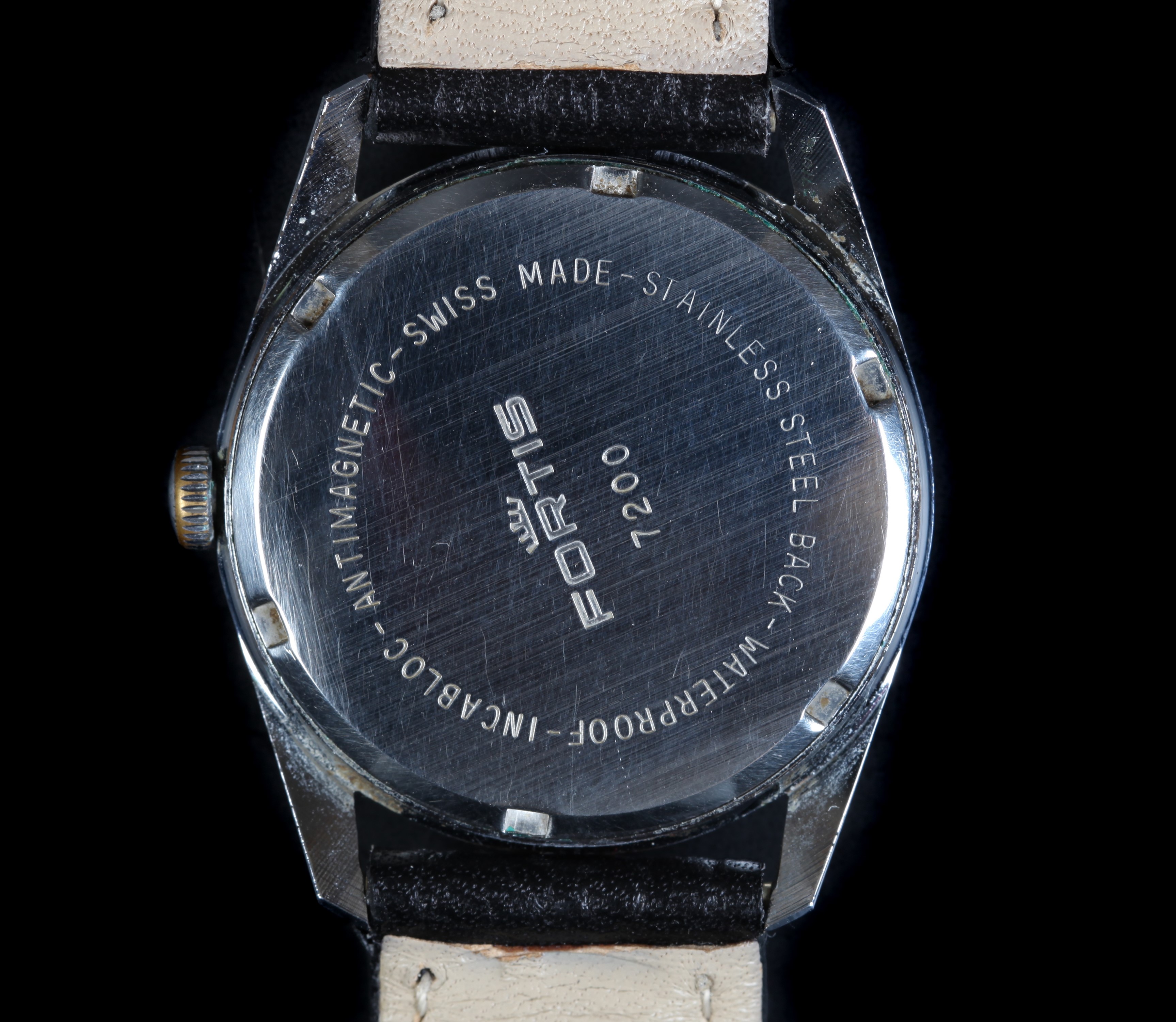 An Audax gentleman's Fortis stainless steel wristwatch, c.1965, manual 17 jewel lever movement, - Image 2 of 2