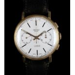 An Oriosa gentleman's rolled gold chronograph wristwatch c.1975 manual, 17 jewel lever movement matt