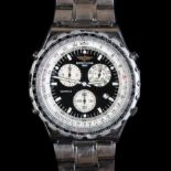 A Breitling gentleman's Jupiter Pilot Novitimer Chronograph, stainless steel case Model A59028