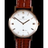 A Girard-Perregaux gentleman's 18ct gold wristwatch c.1970s, manual, signed 17 jewel lever movement,