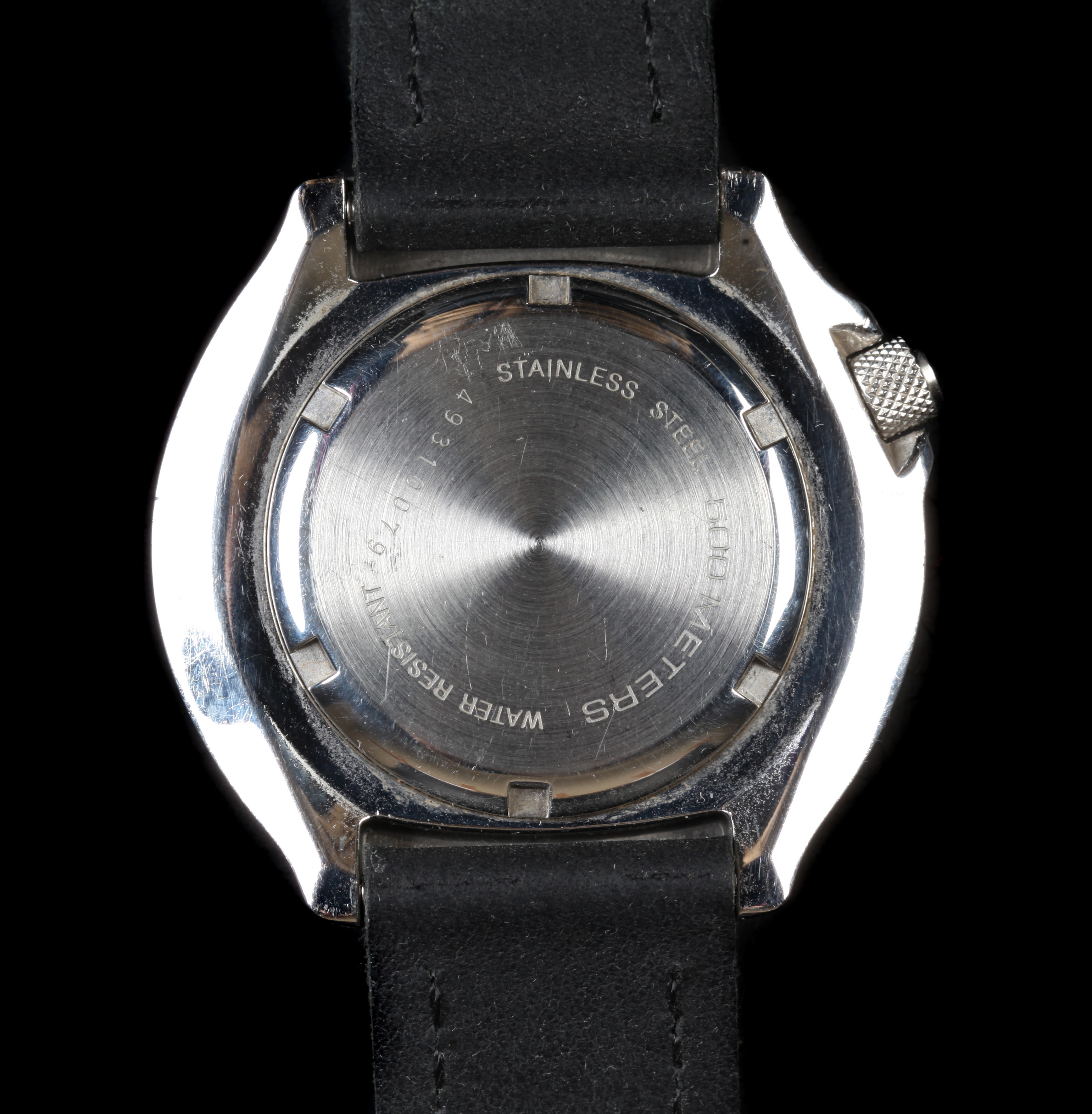 An OMS gentleman's professional diver's stainless steel wristwatch c.1990, quartz movement, black - Image 2 of 2