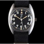 A CWC gentleman's military issue stainless steel wristwatch, c.1976, manual jewel lever movement,