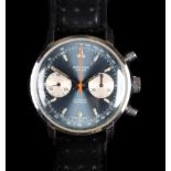 An Oriosa gentleman's stainless steel chronograph wristwatch c.1970 Landeron 248 manual 17 jewel