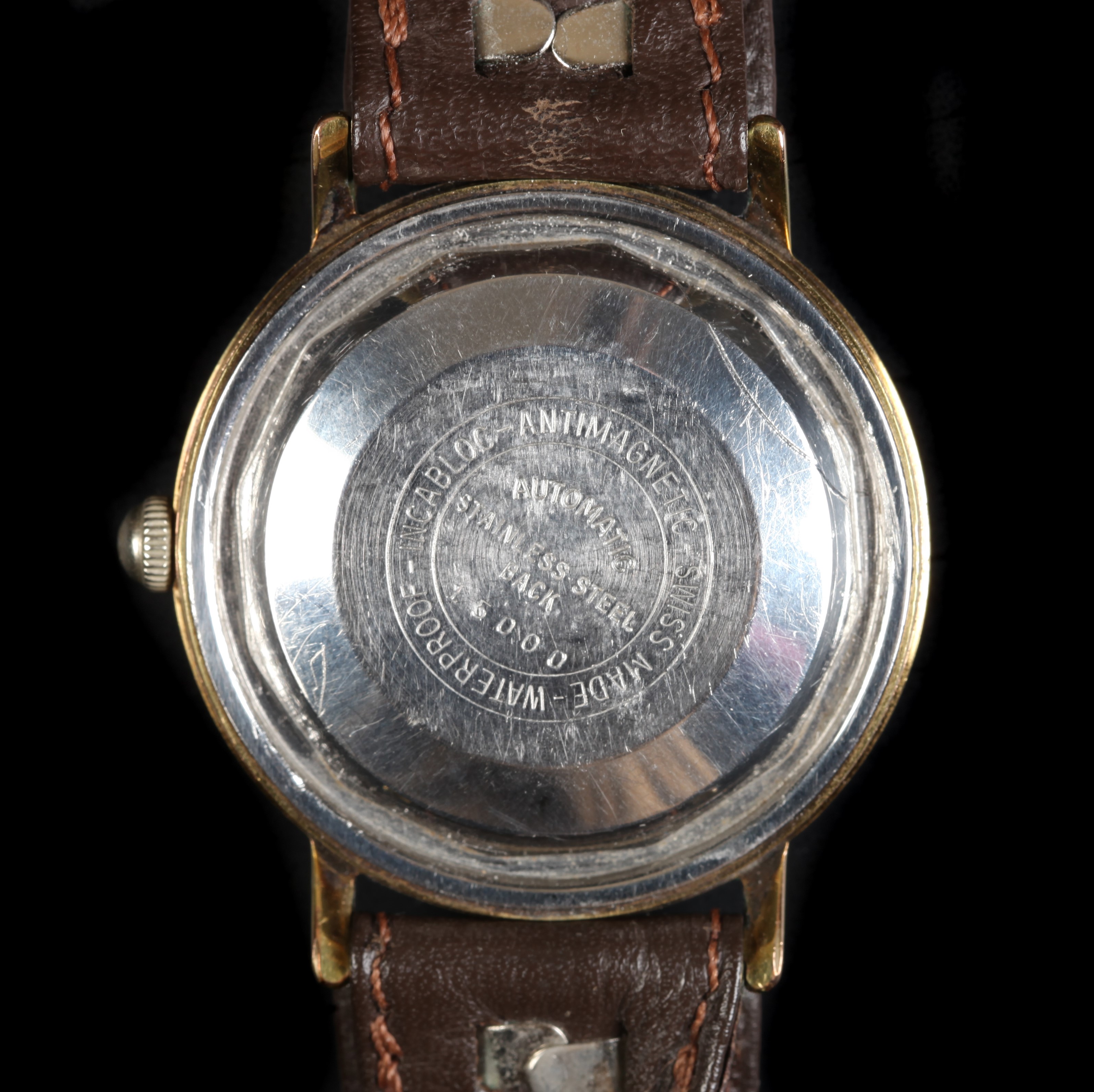 An Avia gentleman's Daytyme rolled gold wristwatch c.1965 automatic 30 jewel lever movement, - Image 2 of 2