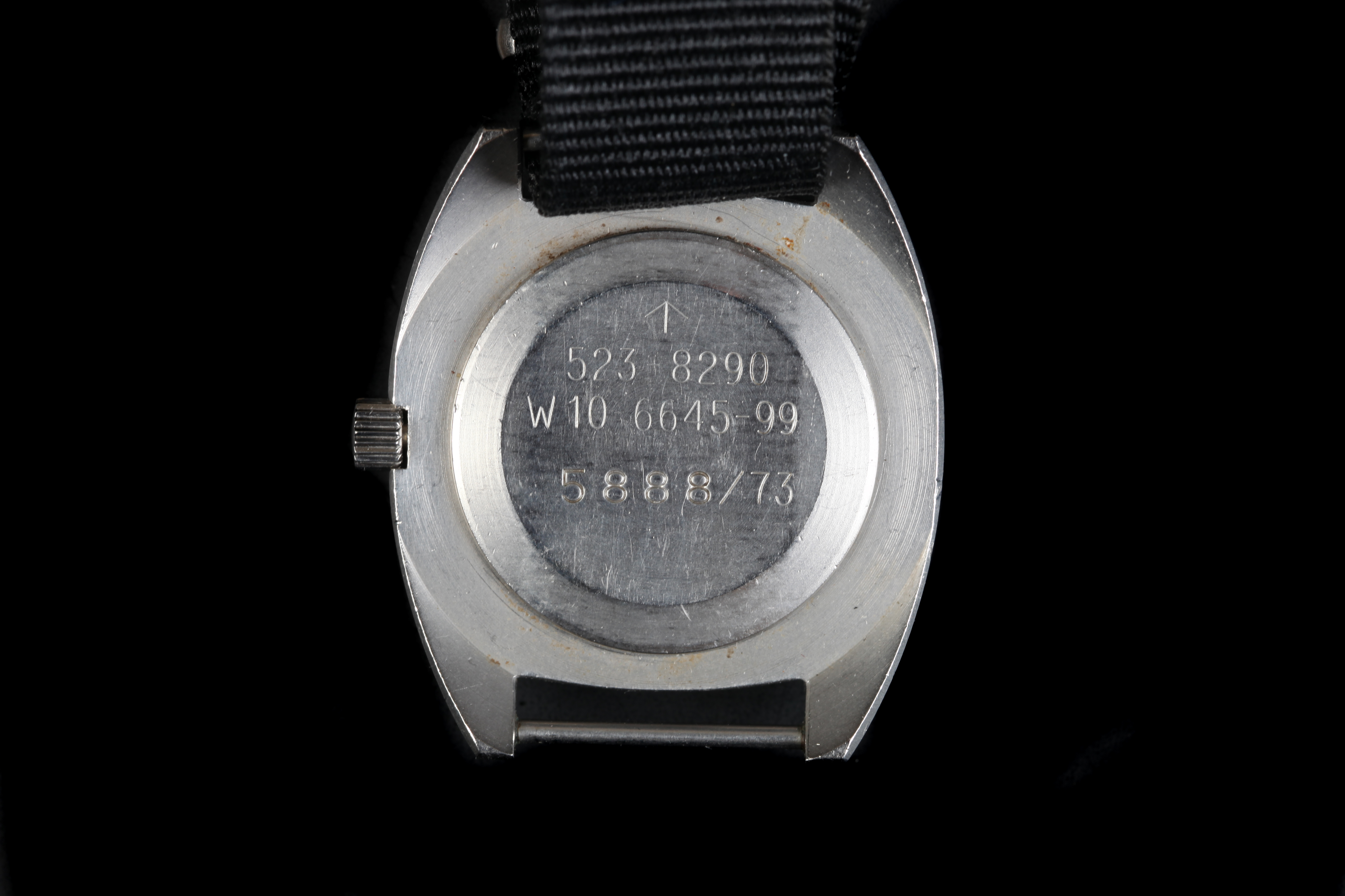 A Hamilton gentleman's military issue stainless steel wristwatch, c.1973, manual jewel lever - Image 2 of 2