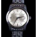 A Le Cheminant gentleman's Master Mariner stainless steel wristwatch c.1965 automatic 25 jewel lever