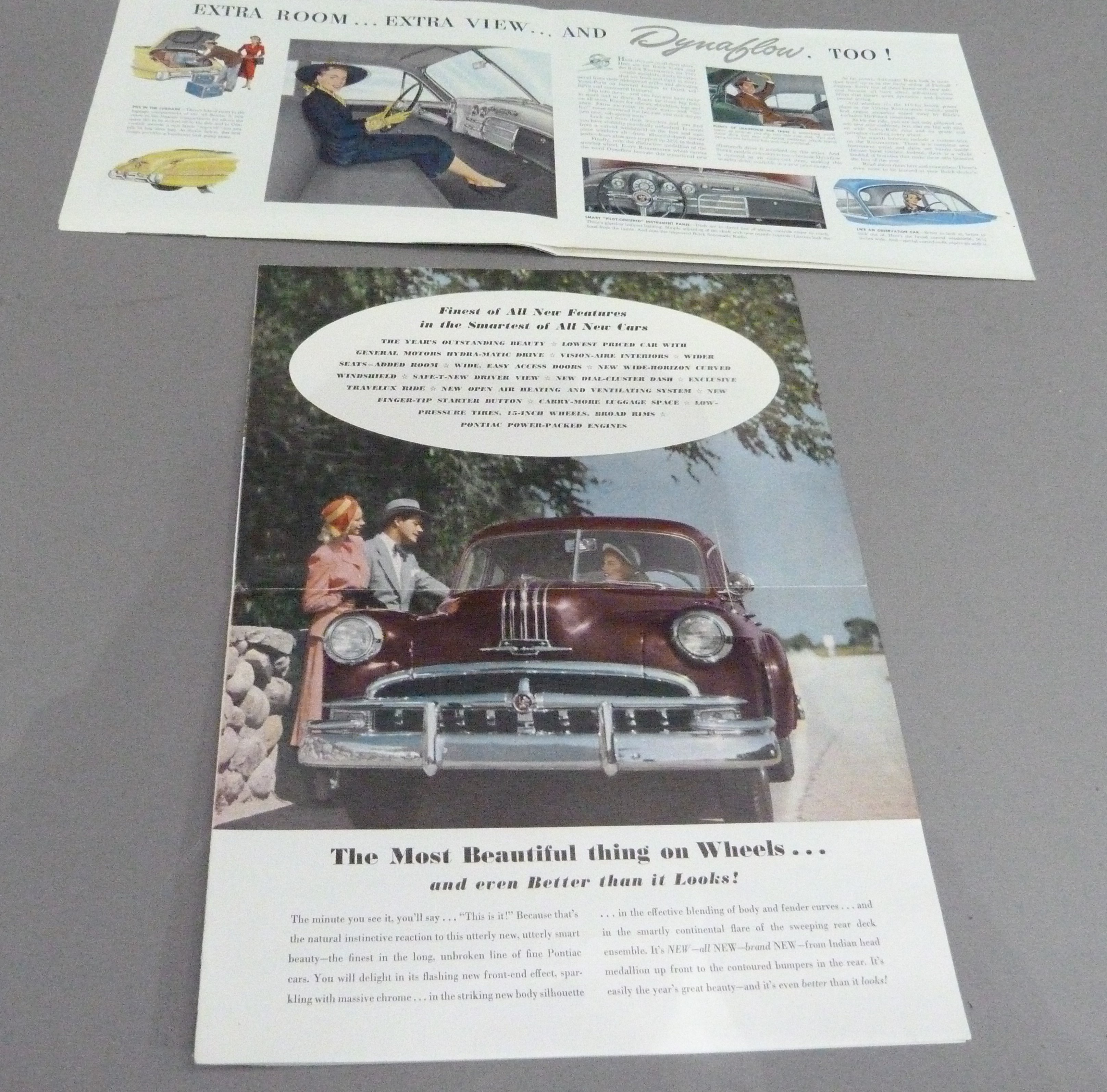 'Buick Looks Fine for '49' dealer's brochure, c.1949, together with 'The New 1949 Pontiac' dealer' - Image 2 of 2