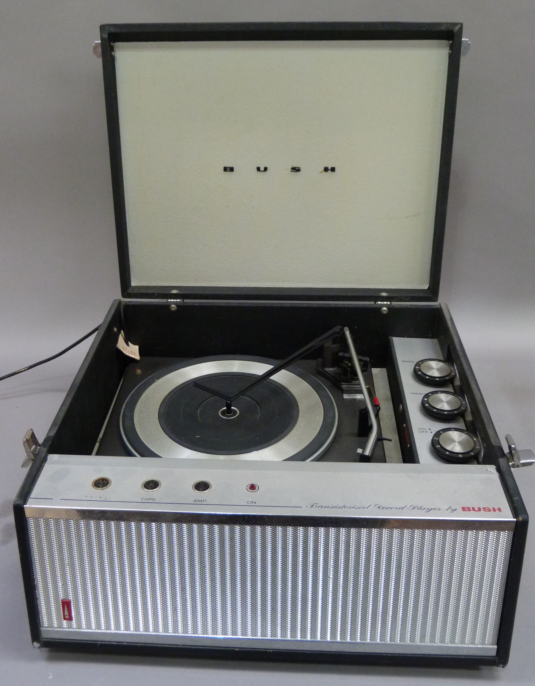 A vintage Bush Transistorised record player with Garrard for Bush model 3500 turntable together with - Image 2 of 3