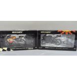 Minichamps 1:12 Ducati Desmosedici GP11 Valentino Rossi Valencia Test 2010, boxed and Honda RC211V