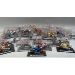 Model Racing Nikes 1:24, forty-five models including Ducati, Yamaha and Honda, each in a perspex