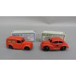 Tri-Ang Minic Morris Light Van, plastic clockwork scale model, in original box, together with a