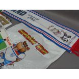 General Football Interest: 1983 World Cup England Bulldog Bobby scarf and plastic carrier bag;