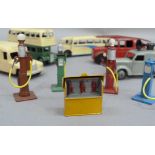 Dinky Meccano die cast transport and emergency vehicles to include half-cab double decker bus,