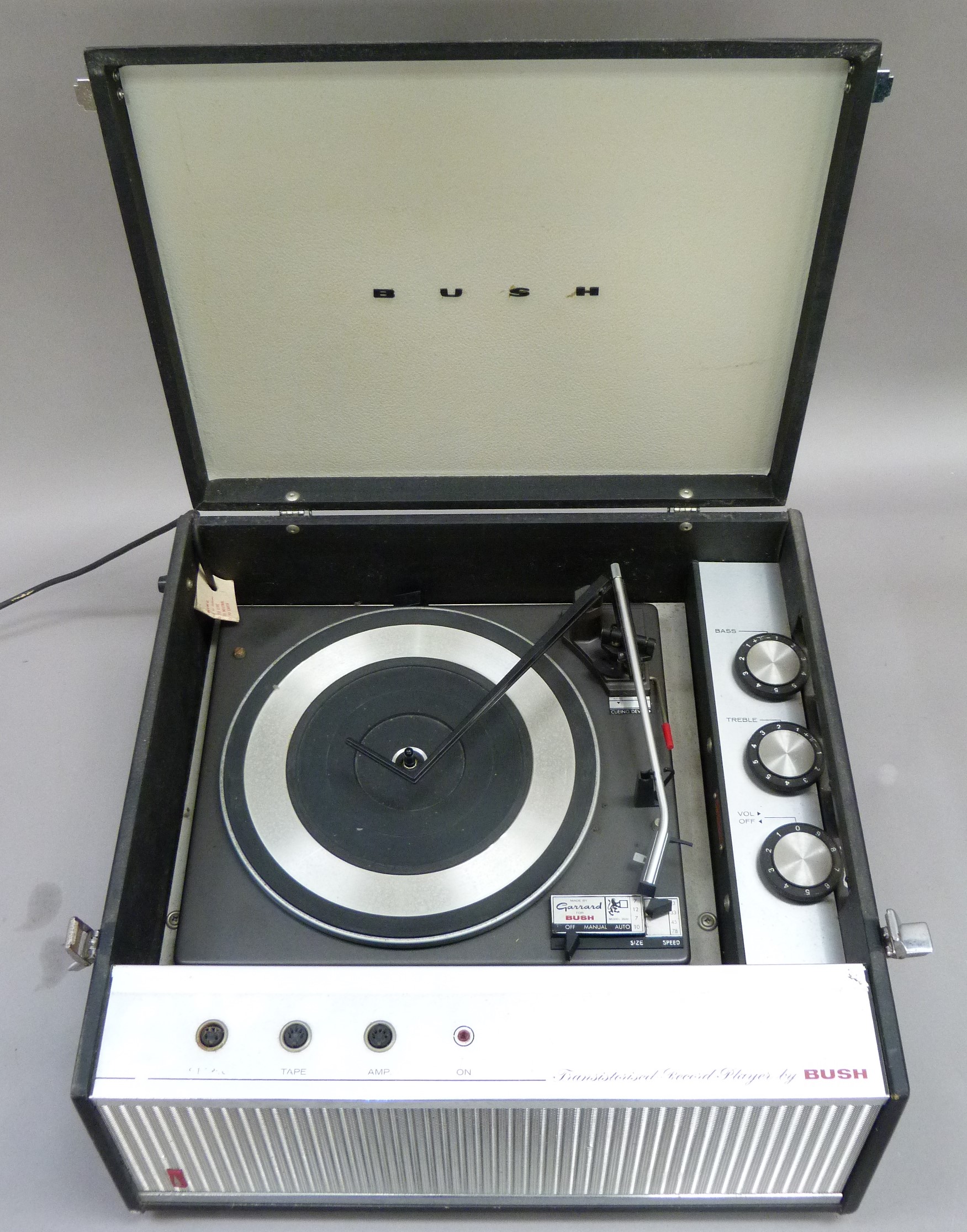 A vintage Bush Transistorised record player with Garrard for Bush model 3500 turntable together with - Image 3 of 3