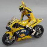 Minichamps 1:12 Yamaha YZR M1 Valentino Rossi Team Camel MotoGP 2006, unboxed and Valentino Rossi