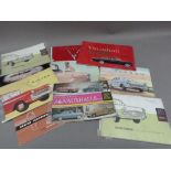 An extensive collection of dealer's brochures for Vauxhall, c.1961/62