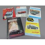 Car and Driver, Cars Illustrated and Auto Sport magazines with articles on Jaguar 1955, ACE Cars